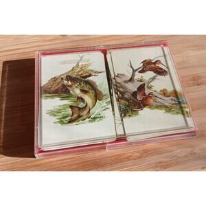 Vintage 1960s Playing Cards, Remembrance Field and Stream, Sweeney Art